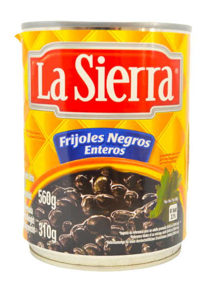 Frijoles negros enteros, La Sierra, 560 g - 28/08/23
