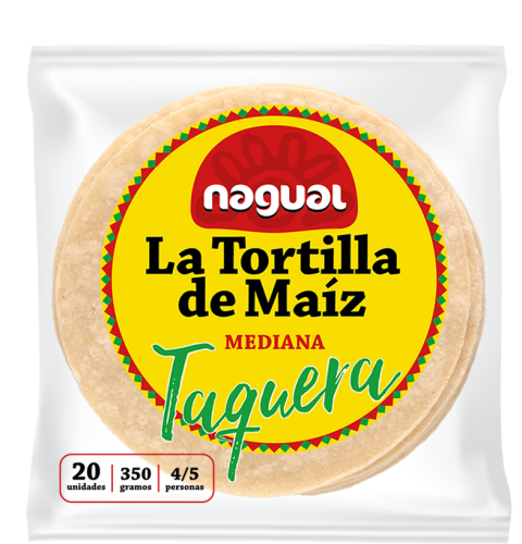 Tortillas de maíz 12cm, Nagual, 350 g - 14/02/24
