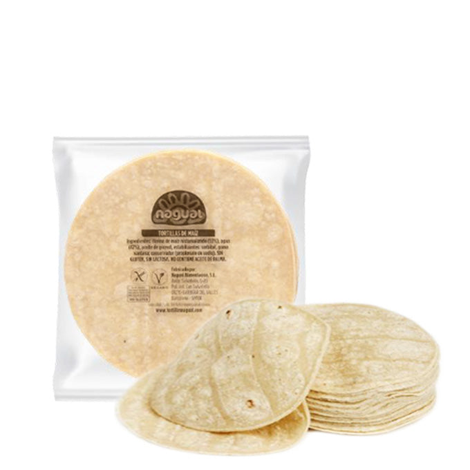 Tortillas de maíz blanco 15 cm, Nagual, 350 g