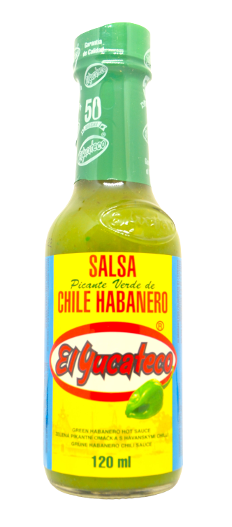 Salsa de Habanero verde, El Yucateco, 120 ml